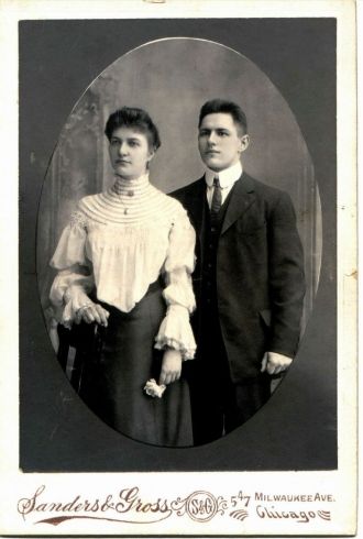 Bruno & Anna (Anderson) Heidke, 1906 Illinois