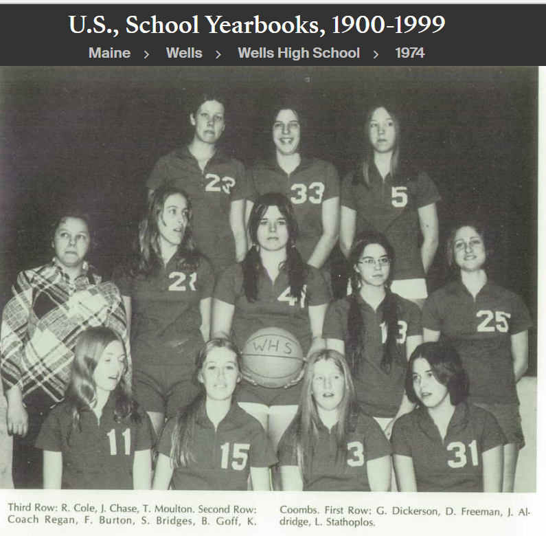 Terri Jean Daly-Regan--U.S., School Yearbooks, 1900-1999(1974)Teacher phys. Ed.-d