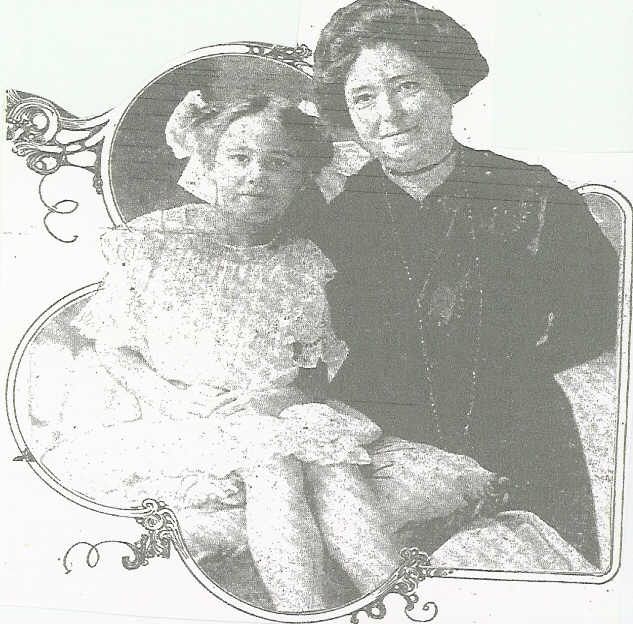 Mrs. Joshua B. (Mary Belle Savage) Crawford and Her Granddaughter, Viola Bennett
