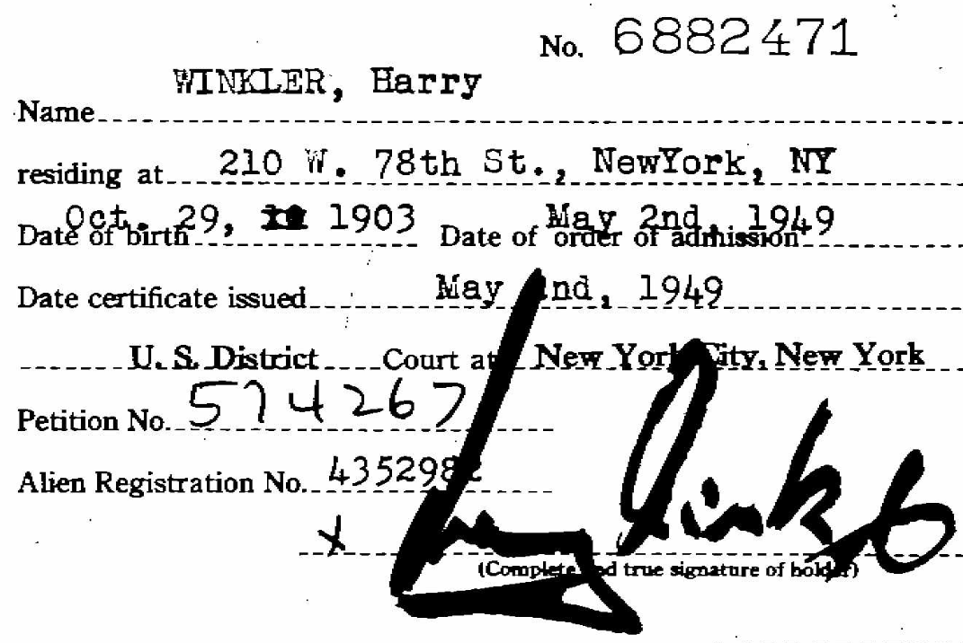 Harry Irving Winkler