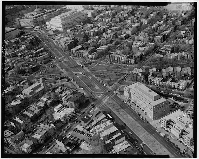2. AERIAL VIEW OF SEWARD SQUARE, LOOKING NORTHWEST. -...