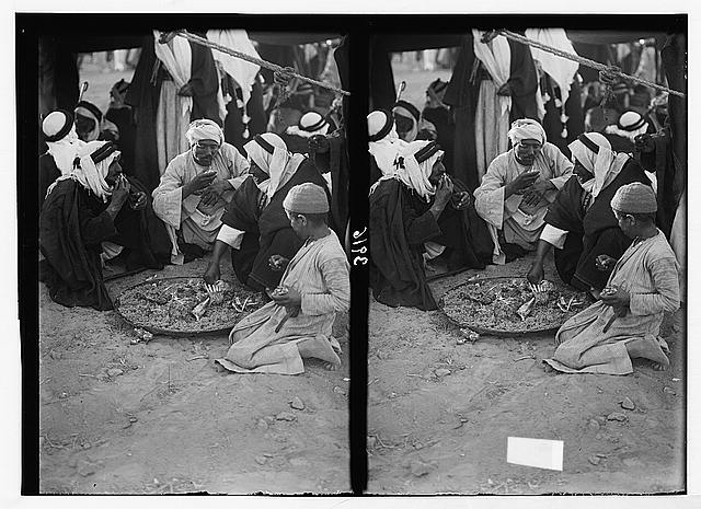 Close of the 1930 locust campaign. Bedouins racing and...