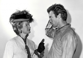 Constance Ford and Clint Eastwood.