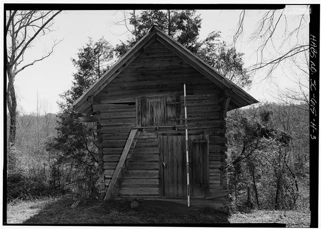 3. NORTH (FRONT) FACADE, LOOKING SOUTH, WITH SCALE -...