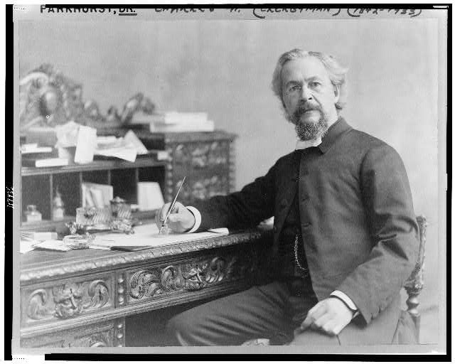 [Charles H. Parkhurst, three-quarter length portrait,...