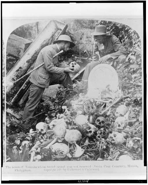 The bones of tenants whose burial rental was not...