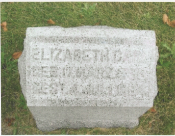 The Tombstone of Elizabeth Henrietta Carl (17 March 1793-4 July 1884)
