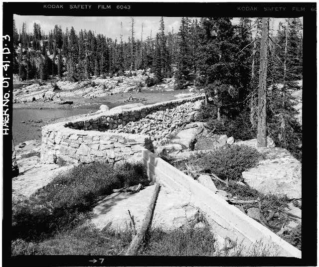 3. VIEW SHOWING DAM CREST AND CONCRETE EXTENSION, LOOKING...