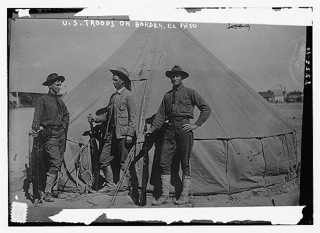 U.S. troops, on border, El Paso / Bain Coll.