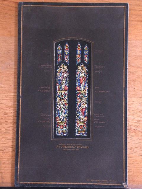 [Design drawing for stained glass Chapel window series...