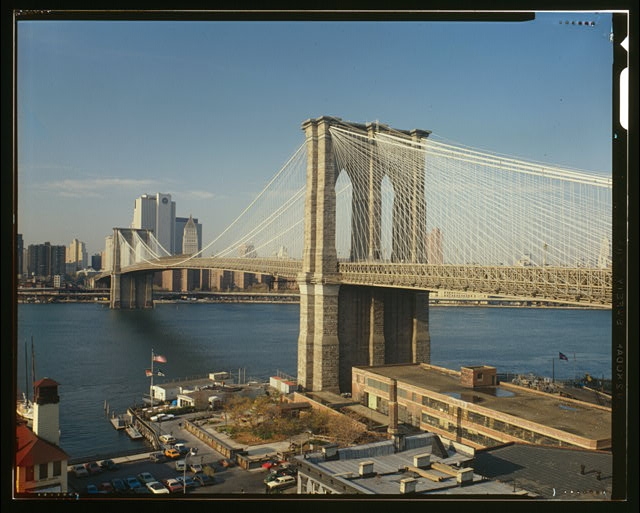 VIEW LOOKING NORTH WITH FORMER BROOKLYN FERRY SLIP IN...