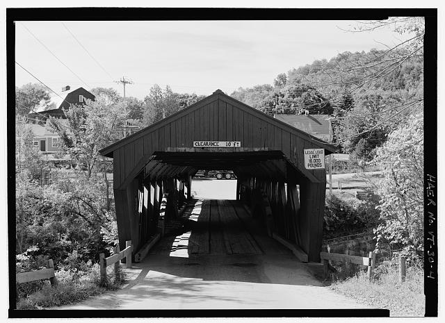 NORTH PORTAL LOOKING SOUTH - Taftsville Bridge, Spanning...
