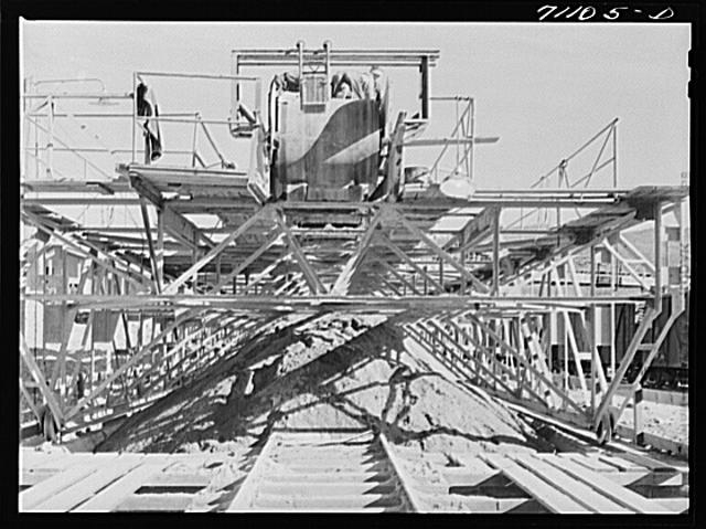 End of belt conveyor which transports gravel to the site...