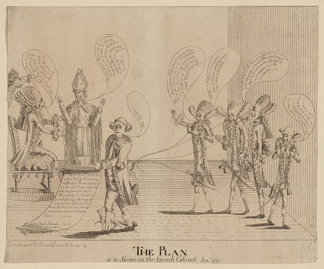 The plan, or a scene in the French cabinet, Sepr. 1779