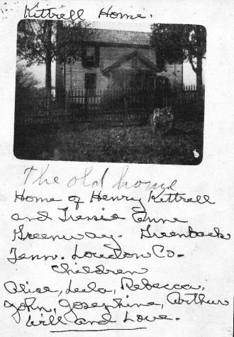 Henry Newton Kittrell home of Greenback, TN