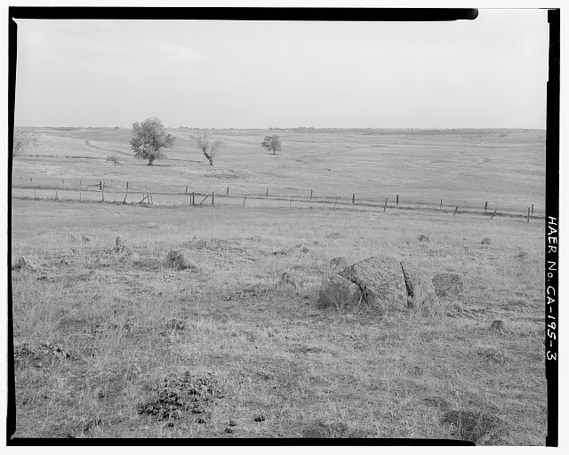 3. CONTEXTUAL VIEW OF DITCH WINDING THROUGH THE AREA OF...