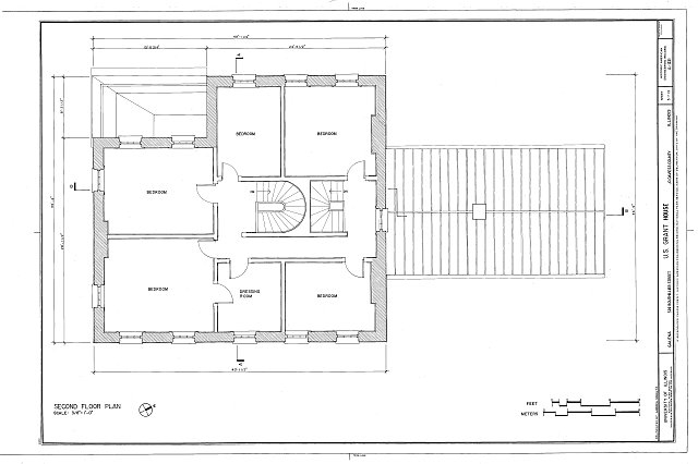 Second Floor Plan - U.S. Grant House, Bouthillier &...