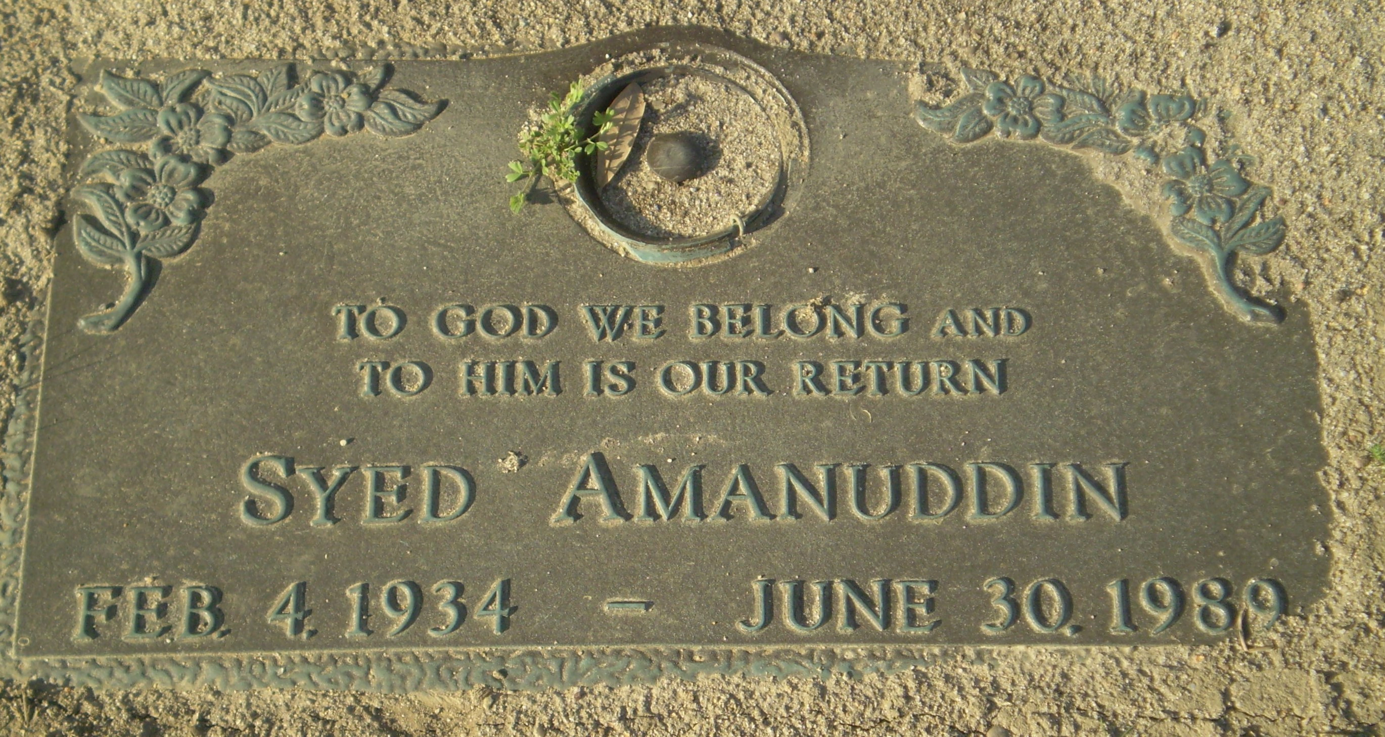 Syed Amanuddin Gravesite