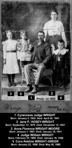 Cyreneus Judge "Charlie" WRIGHT & Family