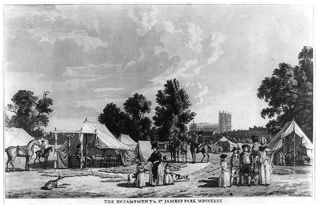 The encampment in St. James's Park MDCCLXXX