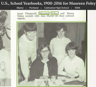 Maureen E Foley-Hester--U.S., School Yearbooks, 1900-2016(1968) a