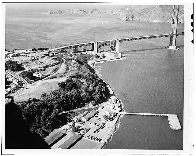 9. GENERAL AERIAL VIEW OF FORT POINT - Fort Point, U.S....