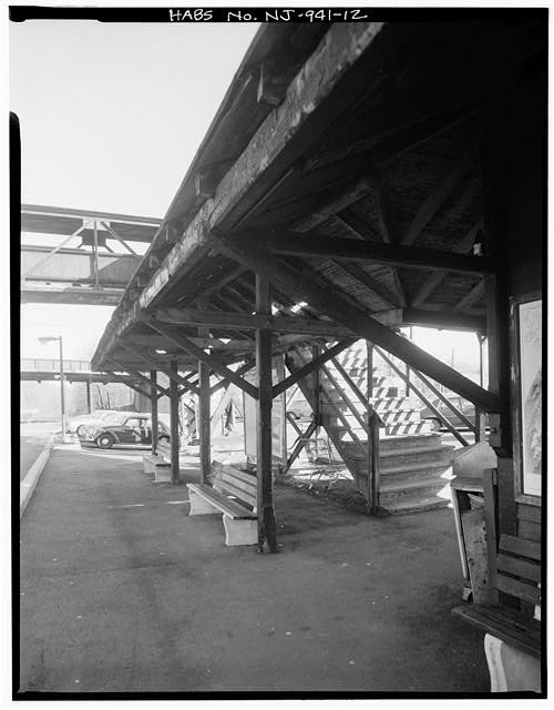 12. VIEW EAST, UNDERSIDE OF CANOPY - Fanwood Station,...