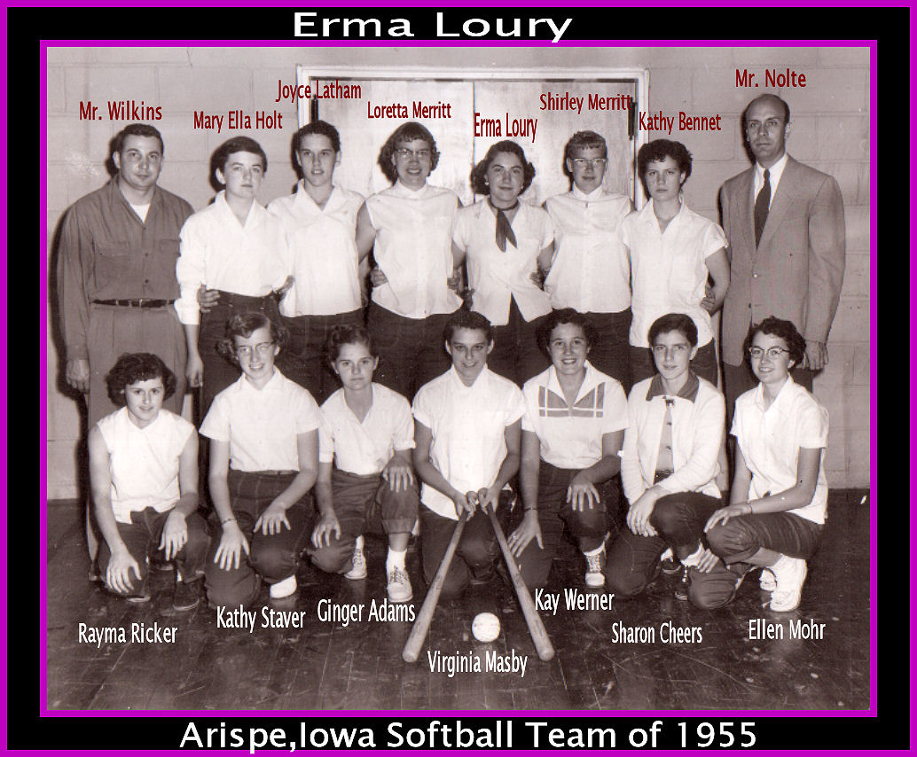Erma Loury Softball Team 