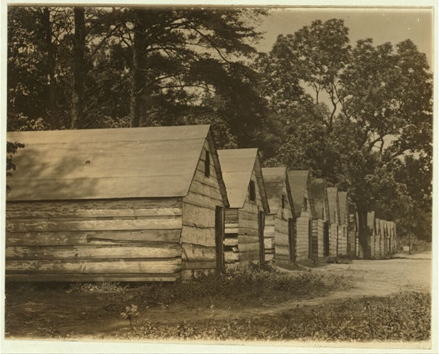 The negro berry pickers shacks on the farm of Col. J. J....