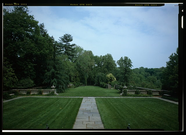 View looking down the north vista (Duplicate view of HABS...