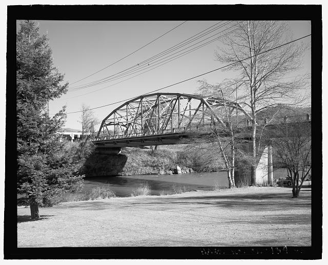 General perspective view of the Depot Street Bridge, view...