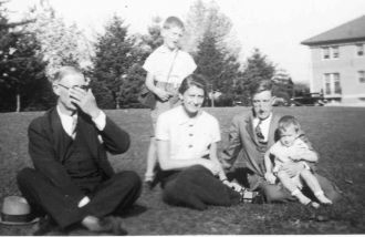 Some of the Alllen Family on the Lawn