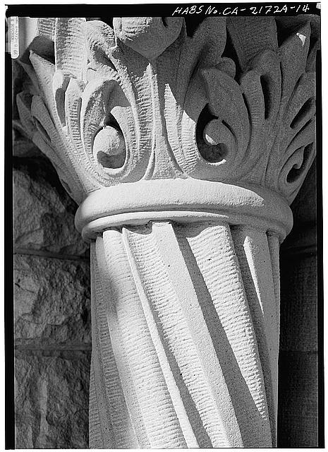14. CLOSE DETAIL OF PART OF COLUMN SHAFT AND CAPITAL -...