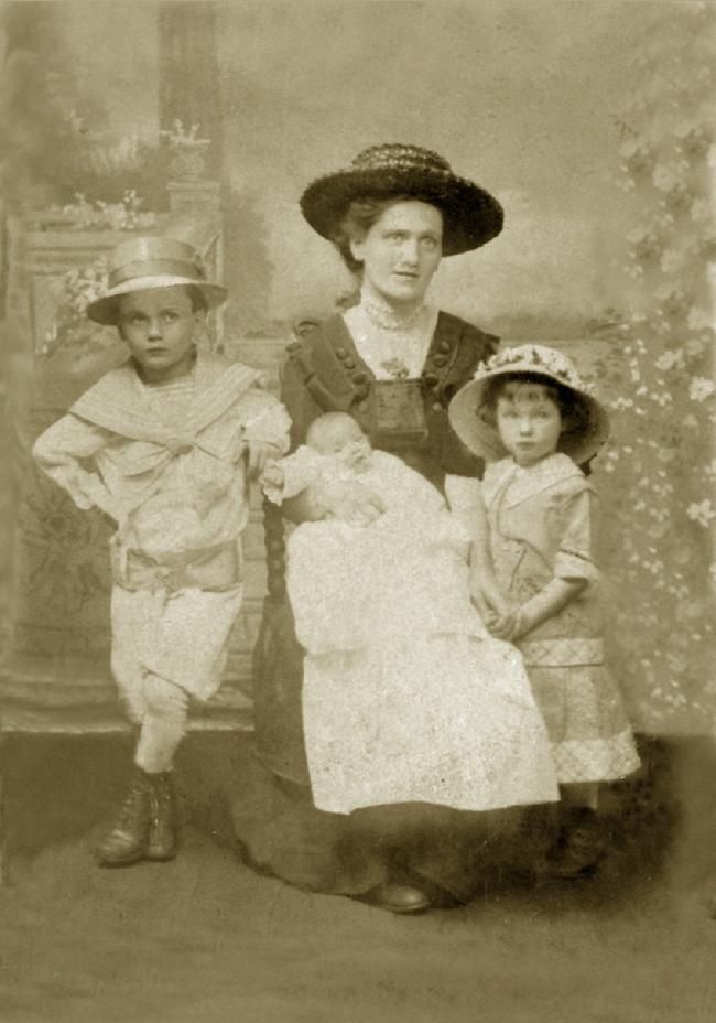 Mother and children-cir 1914
