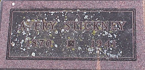tombstone--Avery B. Stickney