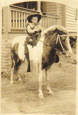Little boy on pony