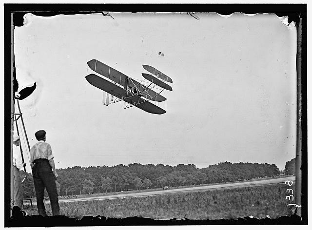 WRIGHT FLIGHTS, FORT MYER, VA, JULY 1909. FIRST ARMY FLIGHTS