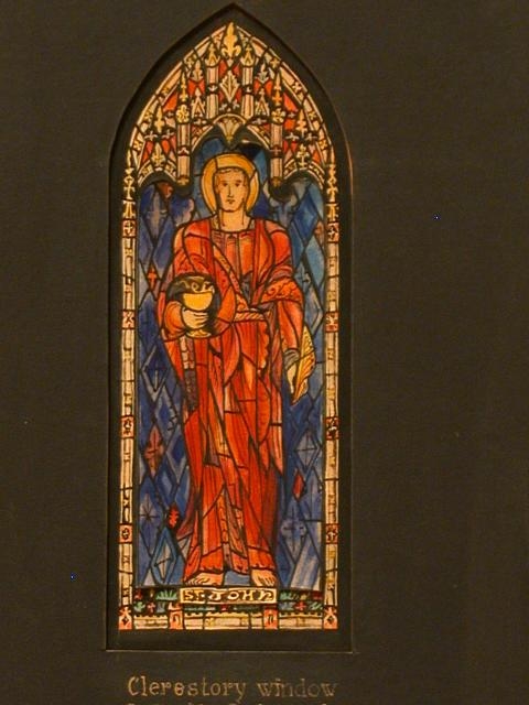 [Design drawing for stained glass Clerestory window...
