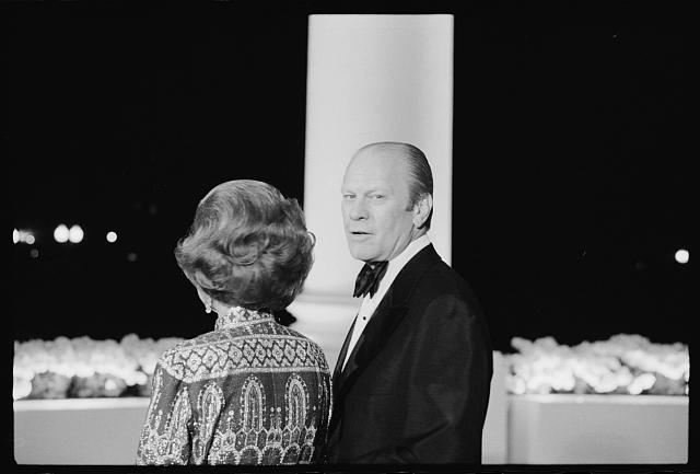 [President Gerald Ford and First Lady Betty Ford at a...