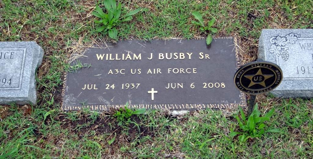 William Joseph Busby Sr gravesite
