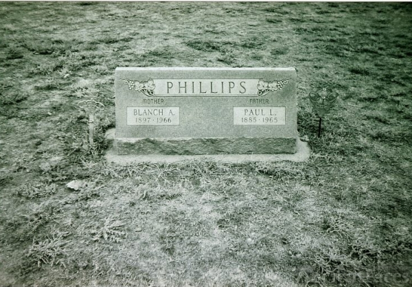 Paul & Blanch Phillips Headstone