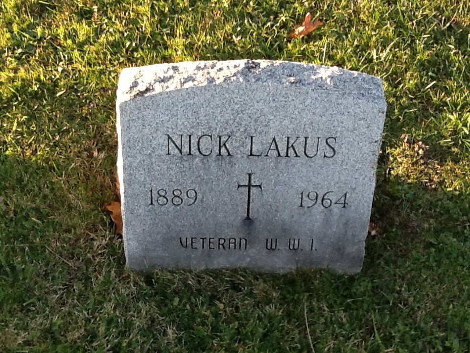 Nick Lakus gravesite