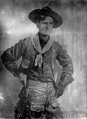George L. Cook in Wild West Show, ~ age 16