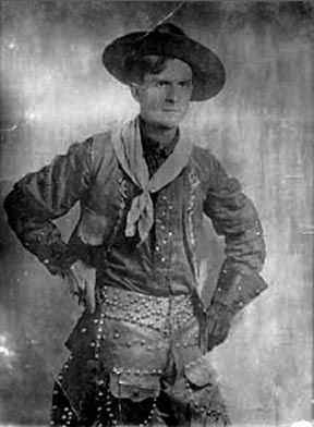 George L. Cook in Wild West Show, ~ age 16