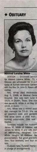 Obituary of Mildred Neal White