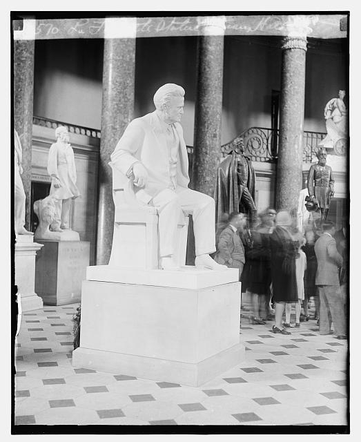 La Follette Statue, Statuary Hall, [4/29/29]