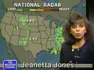 Jeanetta Jones on The Weather Channel (1989) 