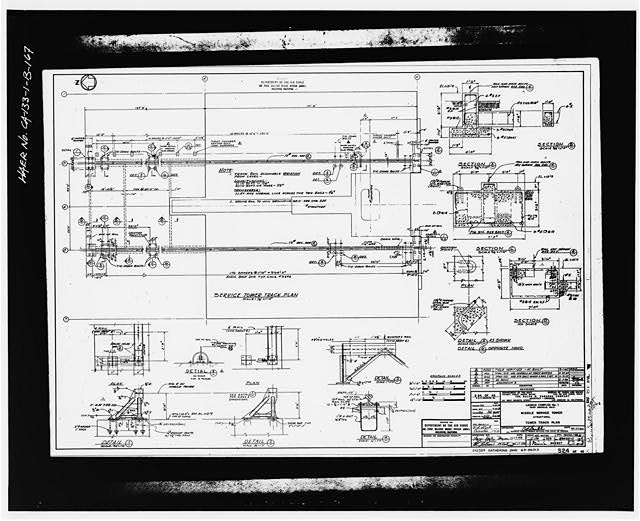 167. Photocopy of drawing (1958 structural drawing by the...
