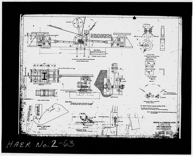 63. Photocopy of drawing (original plan M10) BRIDGE...