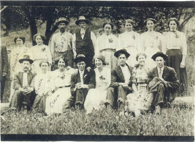 ephraim with some of his children and others